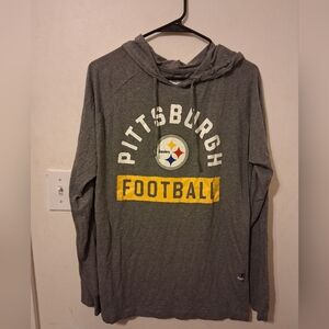 Gray Pittsburgh Steelers Football Hoodie